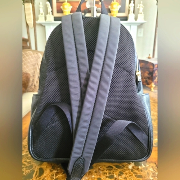 Coach Black Leather Backpack - Picture 2 of 10